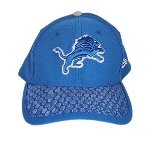 New Era Detroit Lions Blue 39Thirty Sideline Flex Hat